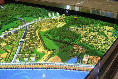 Miniaturstadt-Modell des großen Umfangs für Stadtplanungs-hölzerne Platten-Basis