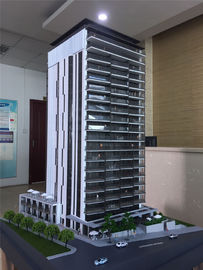 1/75 Skala-Architekturmodell, das Materialien, Modell des öffentlichen Gebäudes mit weißem Licht macht