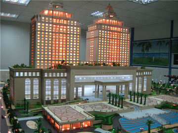 Klimaarchitektur-vorbildliches Gebäude für Hotel, Minimodell des Druck-3d
