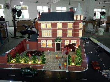 Urlaubshotel-Miniaturarchitekturmodelle, Anzeige Maquette-Modell der Tabellen-3d