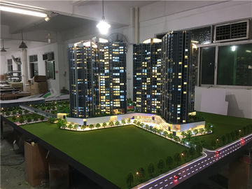 Miniaturgebäude-Modelle Real Estates Maquette mit Licht, Bau-Architektur-Modell-Ausrüstungen